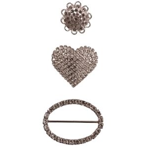 NEW TIME & TRU SILVER PENDANTS - SEWING FASTENERS NICKEL/LEAD FREE